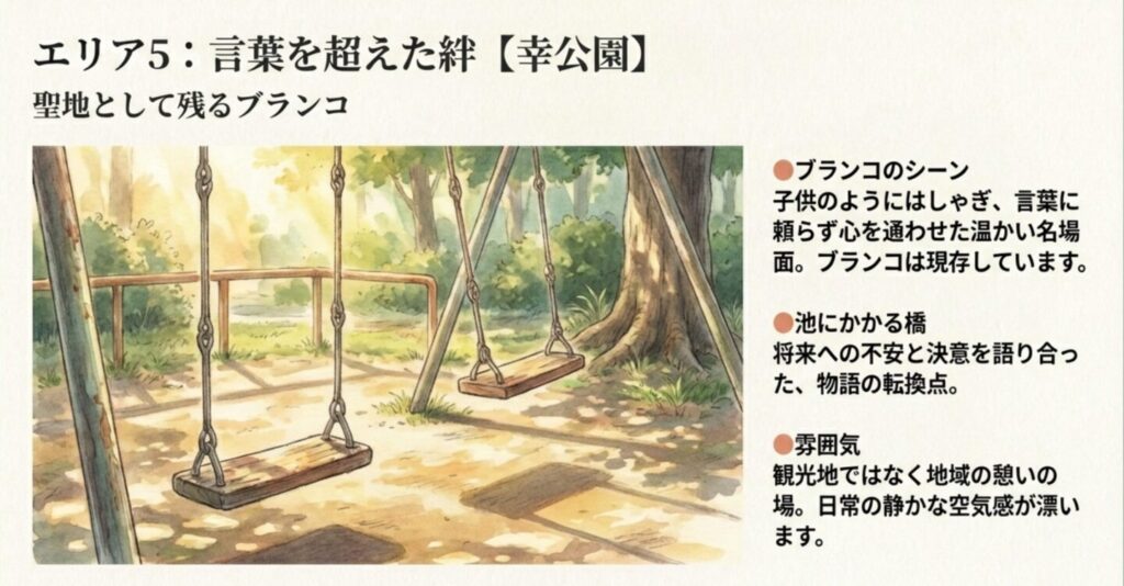 幸公園の思い出シーンを巡る旅