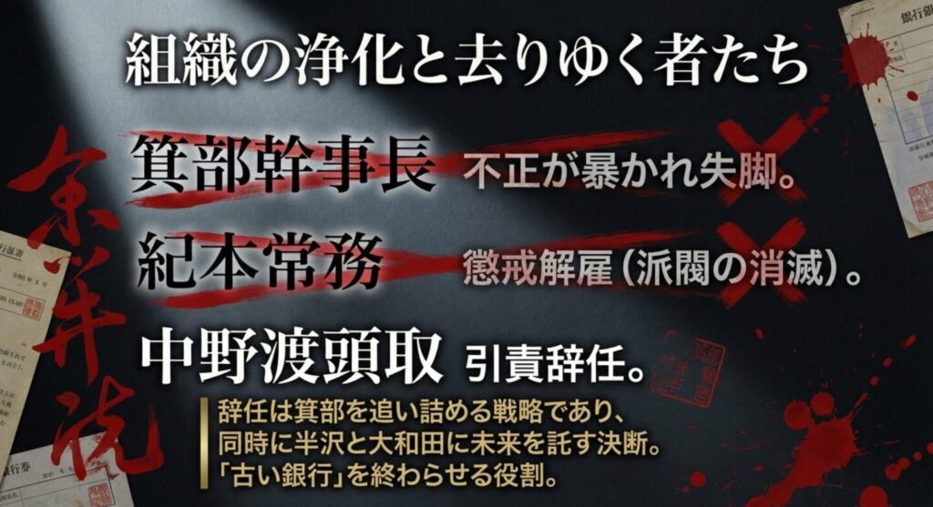 最終回の人事異動と昇進まとめ