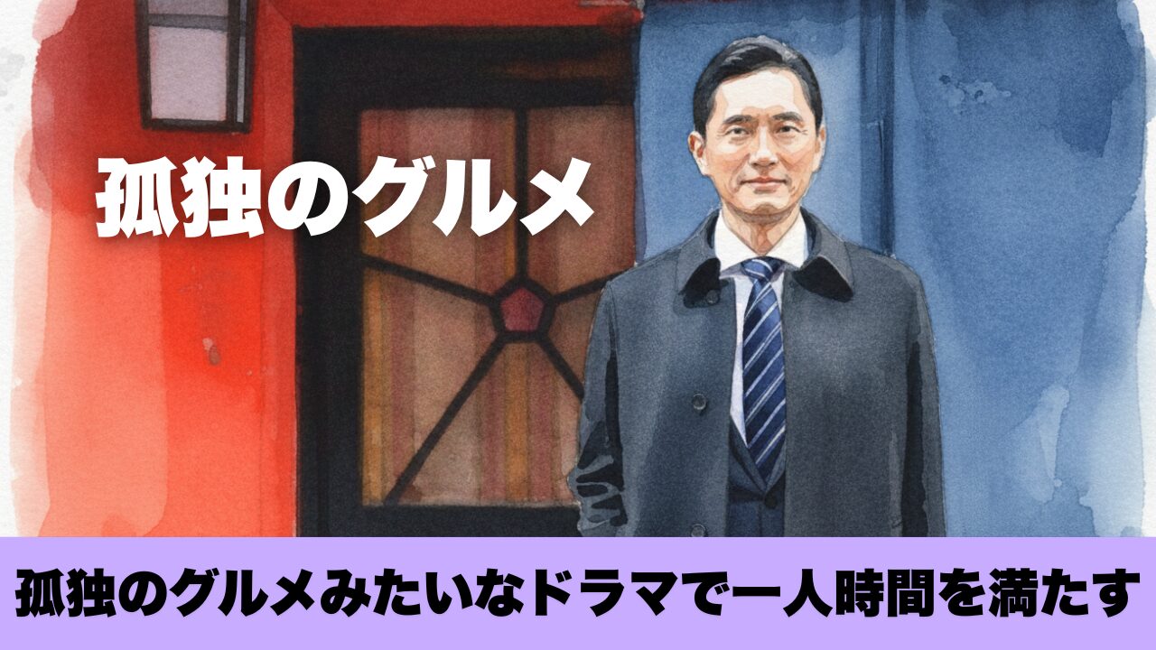孤独のグルメみたいなドラマで一人時間を満たす