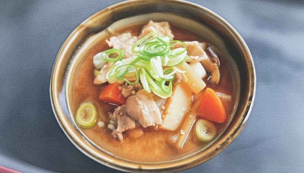 めしやの定番：豚汁定食と生姜焼き定食のイメージレシピ