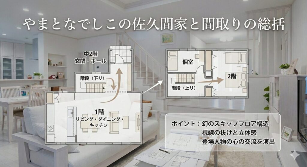 やまとなでしこの佐久間家と間取りの総括
