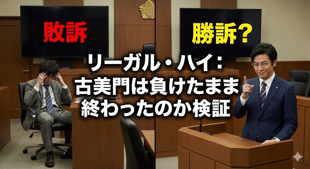 リーガル・ハイの古美門は負けたまま終わったのか検証