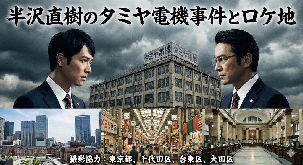 半沢直樹のタミヤ電機事件とロケ地