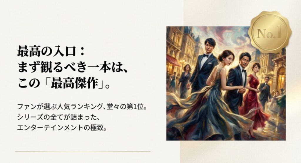 ファンが選ぶNo.1作品は？華麗なるコンフィデンスマンの世界