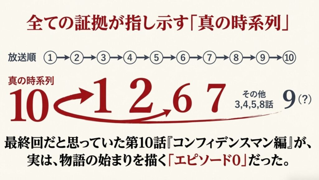 ドラマ版の真の時系列