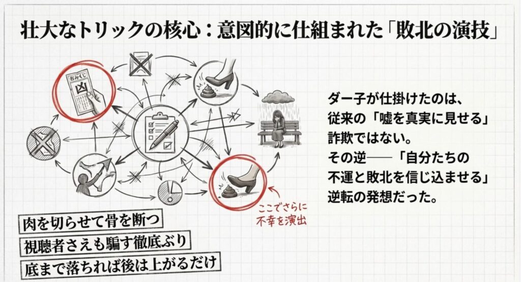 運勢編のトリックとどんでん返し
