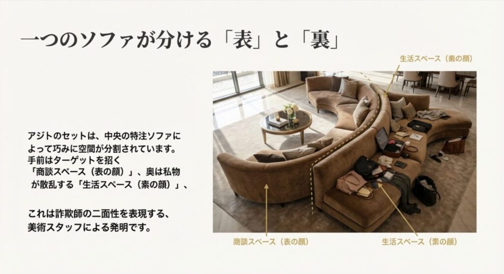 スイートルーム内装はセットだった