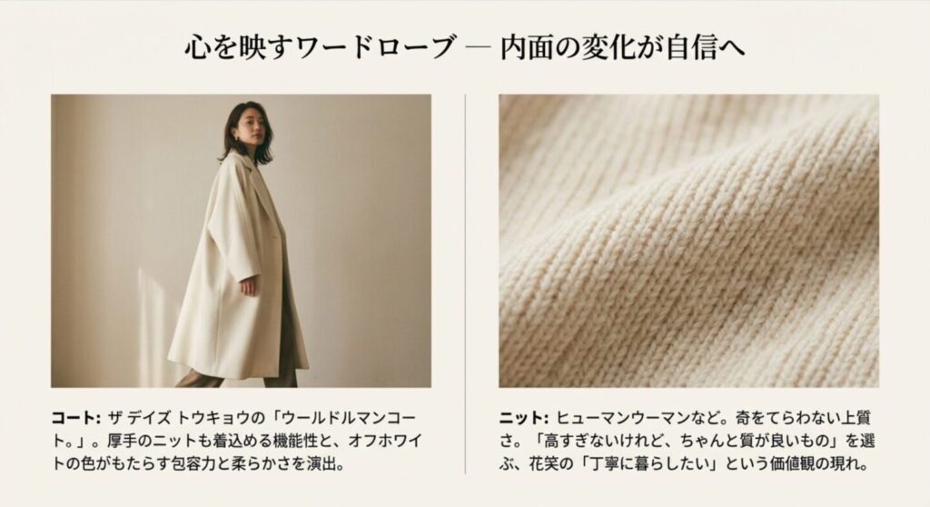 花笑のコートやニットなど衣装ブランド