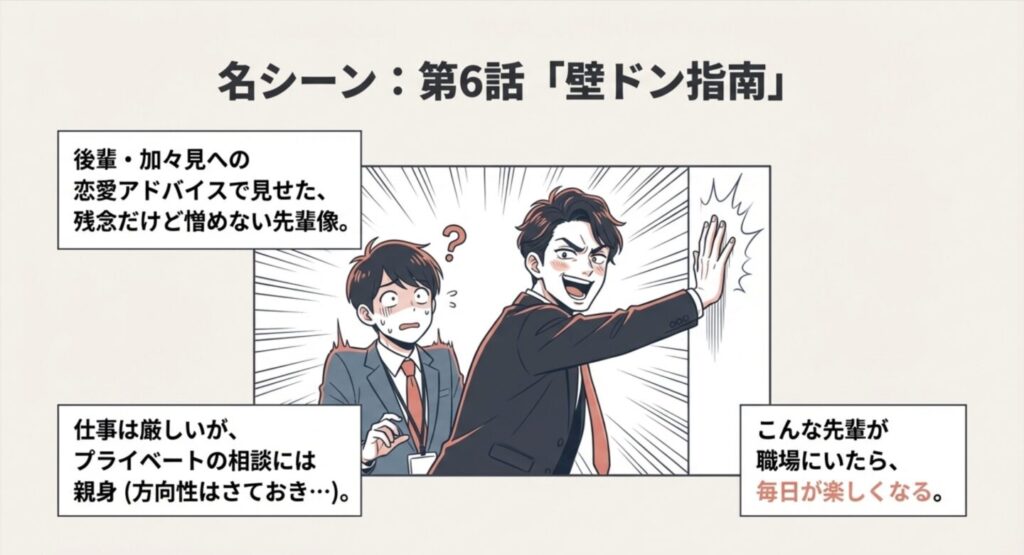 何話で見れる？加々見への壁ドン指導