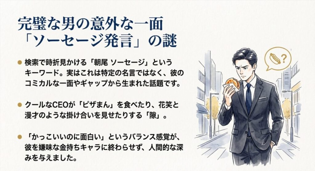 コミカルな一面とギャップ萌え