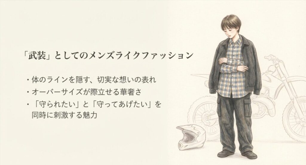 「武装」としてのメンズライクファッション