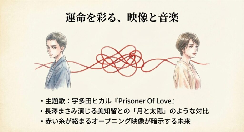 宇多田ヒカルの主題歌とオープニング映像の伏線