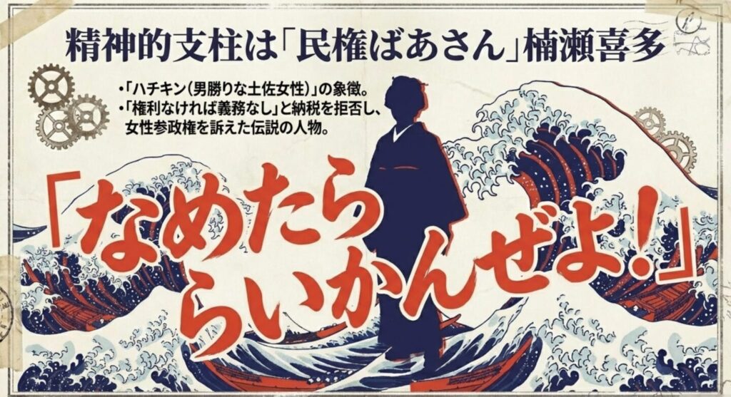 精神的モデルは楠瀬喜多