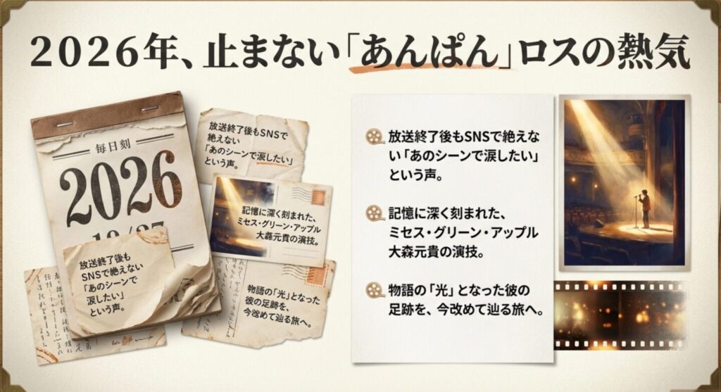 止まないあんぱんロスの熱気