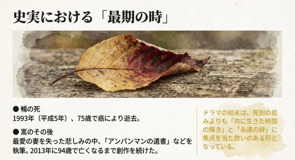 最終回のネタバレと史実の死別