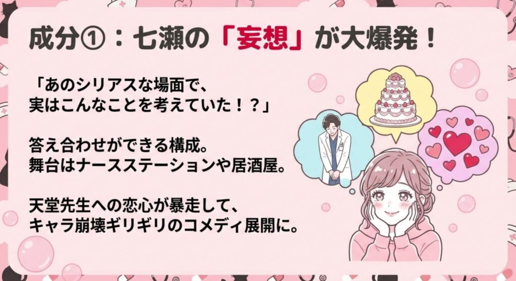 七瀬の結婚やデートの妄想イメージイラスト