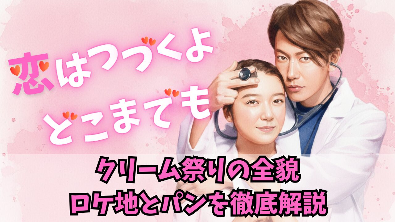 恋はつづくよどこまでもクリーム祭りの全貌ロケ地とパンを徹底解説