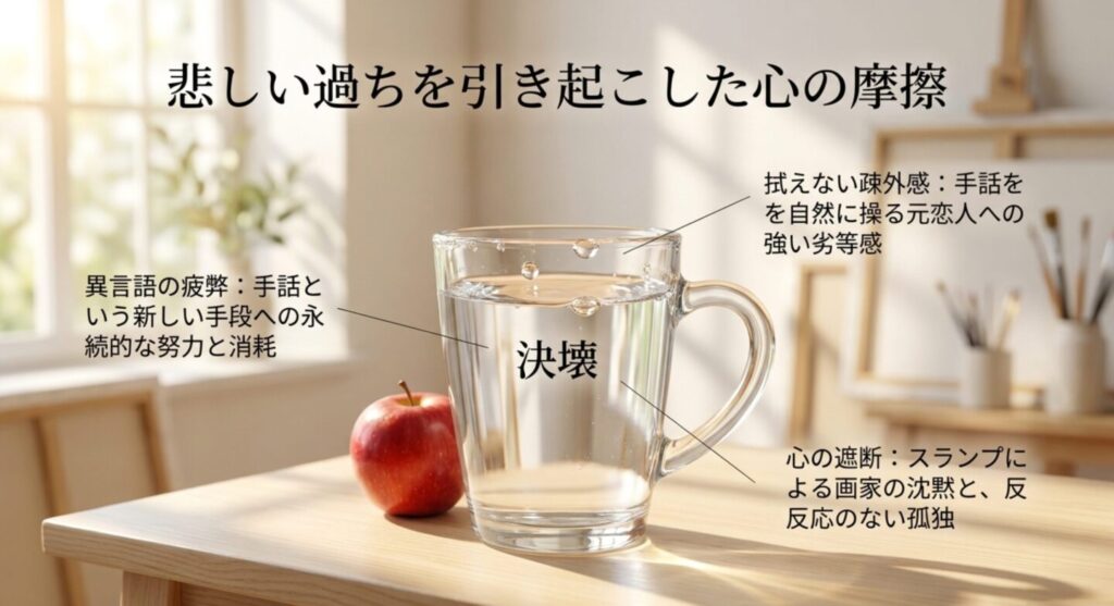 悲しい過ちを引き起こした心の摩擦