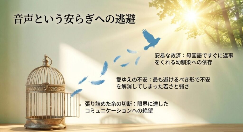 音声という安らぎへの逃避