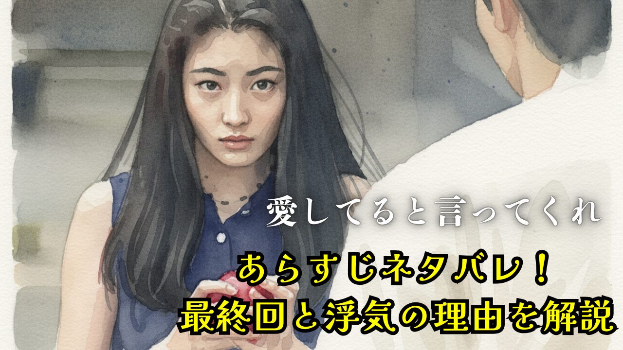 愛してると言ってくれあらすじネタバレ！最終回と浮気の理由を解説