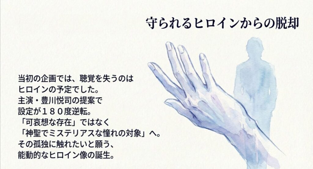 脚本における主人公設定の逆転と豊川悦司の提案
