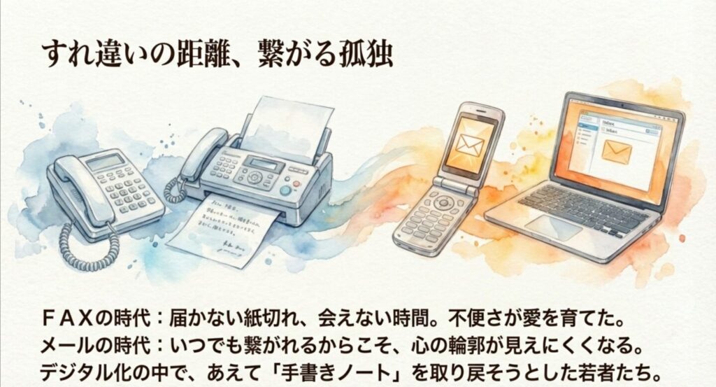 通信手段の進化と心の距離の変化