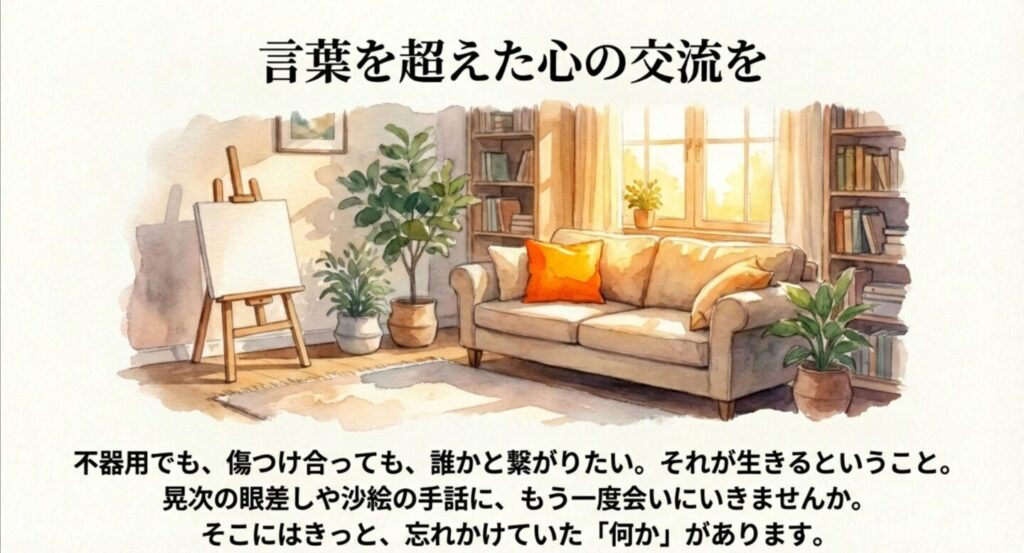 言葉を超えた心の交流を