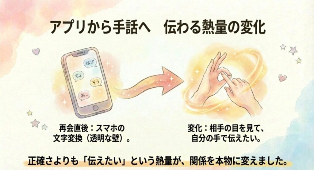 音声認識アプリから手話へ変化するコミュニケーションの熱量