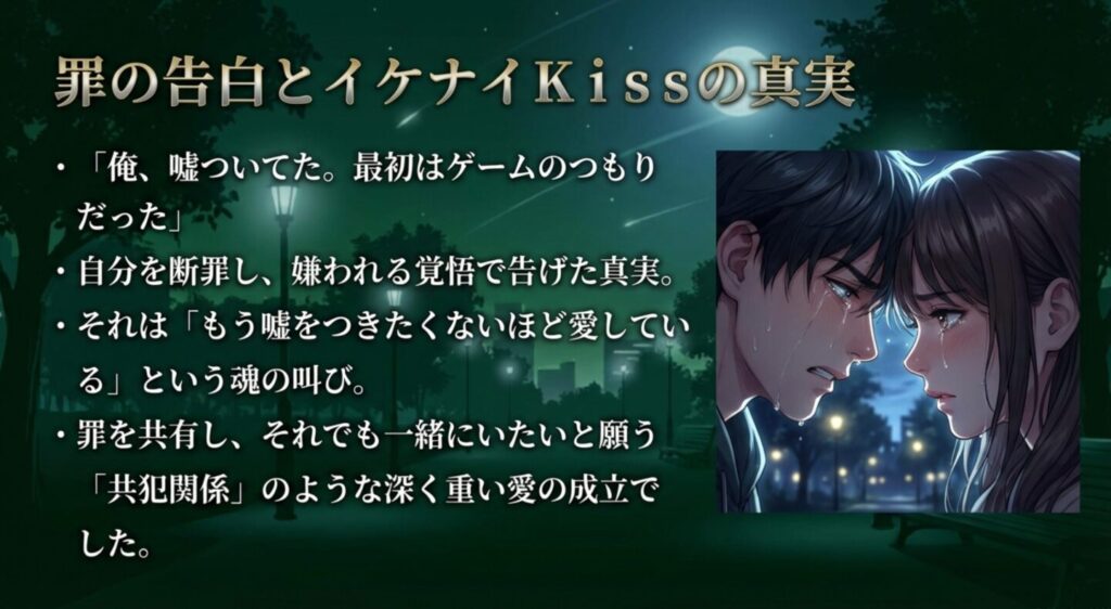 罪の告白とイケナイKissの真実
