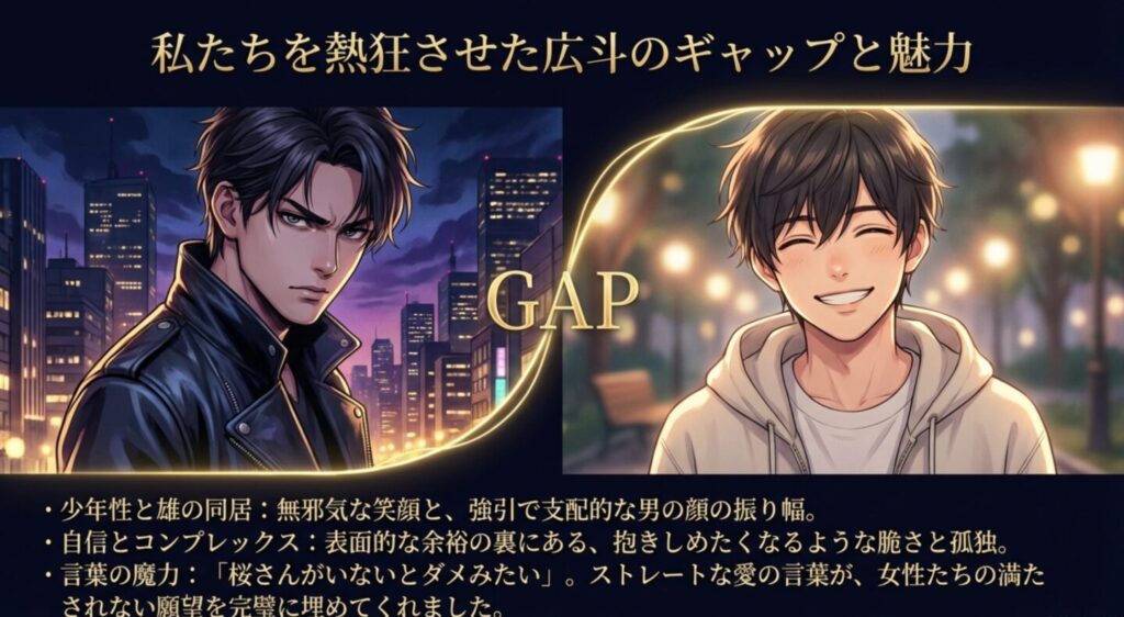 私たちを熱狂させた広斗のギャップと魅力