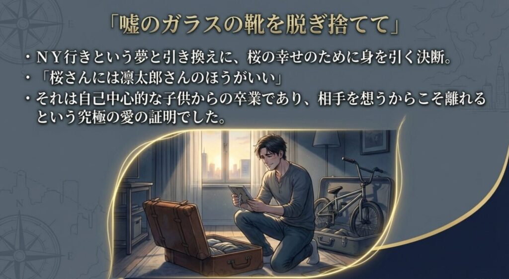 嘘のガラスの靴を脱ぎ捨てて