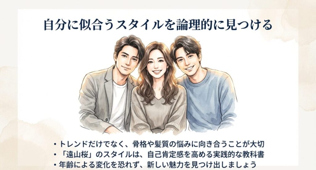 ラスト・シンデレラの登場人物3人の笑顔のイラスト