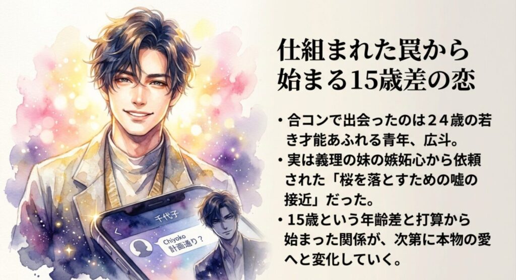 仕組まれた罠から始まる15歳差の恋