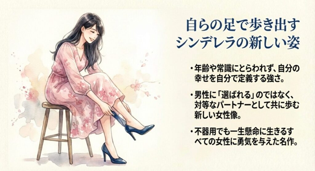 自らの足で歩き出すシンデレラの新しい姿