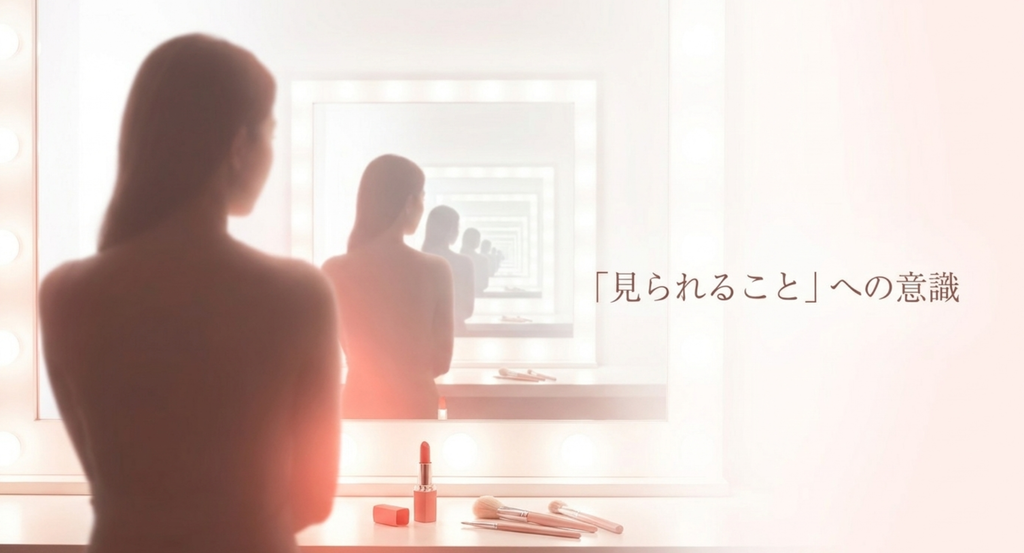 『ラスト・シンデレラ』で広斗との恋をきっかけに、遠山桜が自分が相手からどう見えるかを意識し始める心の変化を表したスライド