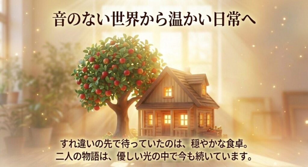 すれ違いの先で待っていた穏やかな食卓と、温かい日常へと続く二人の物語