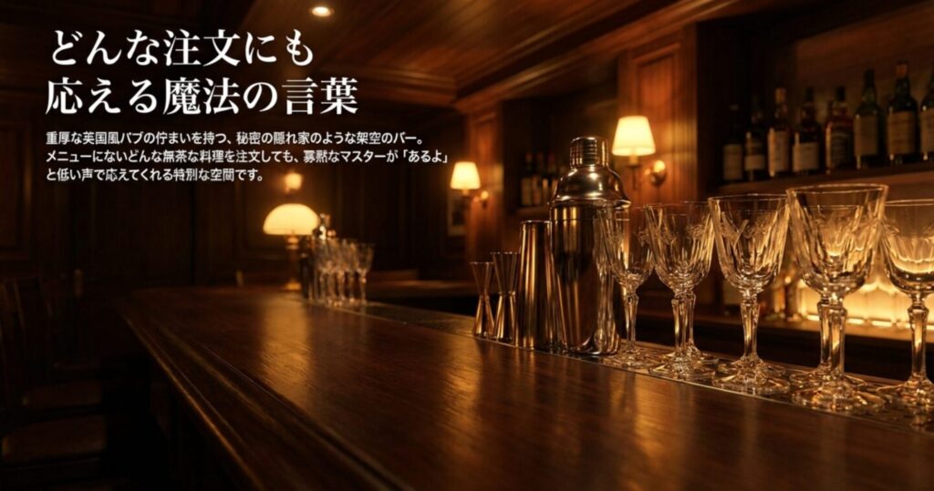 どんな注文にも応える魔法の言葉あるよ