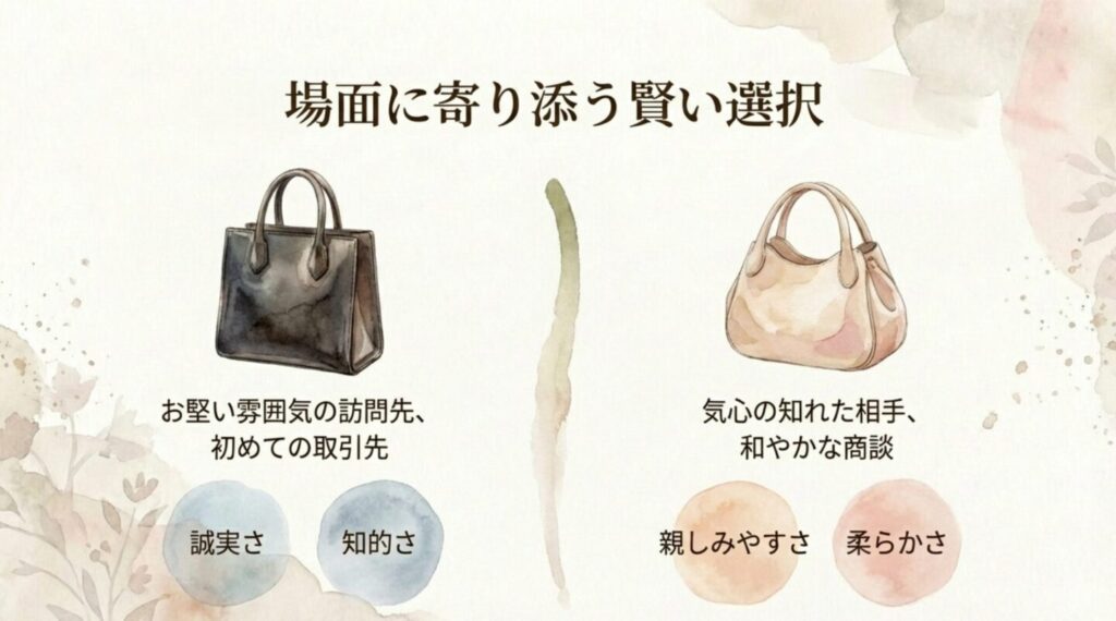 場面に合わせた賢いバッグの選択