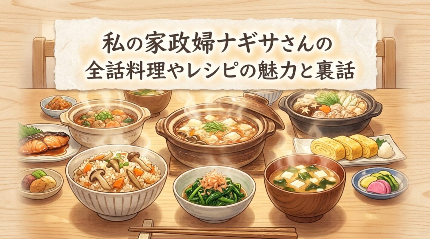 私の家政婦ナギサさんの全話料理やレシピの魅力と裏話