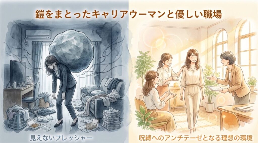 鎧をまとったキャリアウーマンと呪縛へのアンチテーゼとなる優しい職場