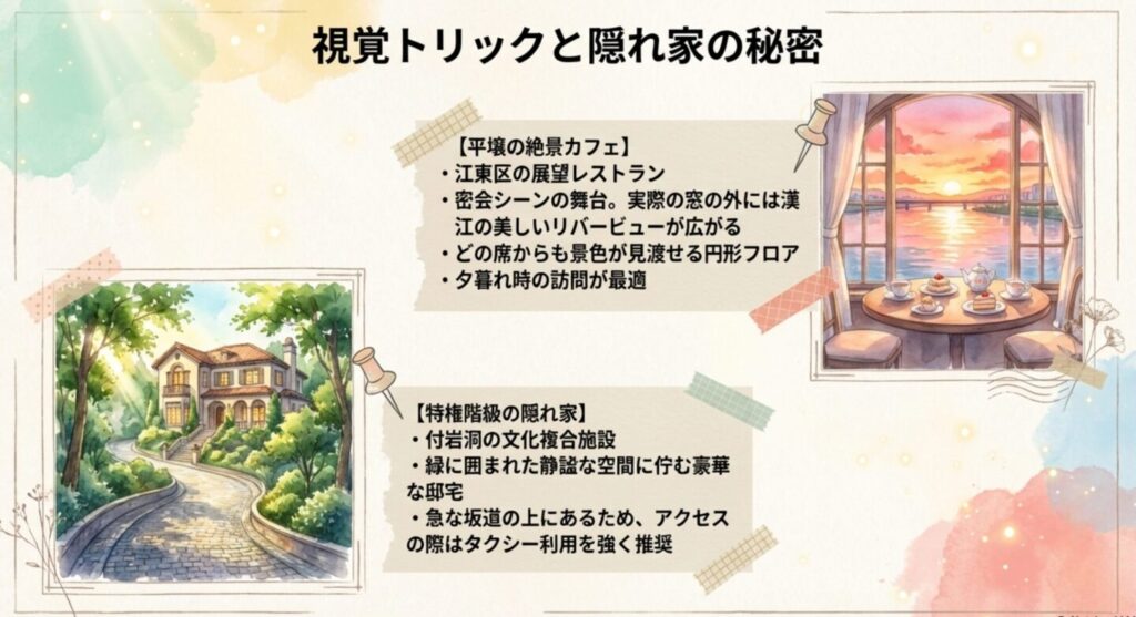 漢江の美しいリバービューが広がるソウル江東区の展望レストラン