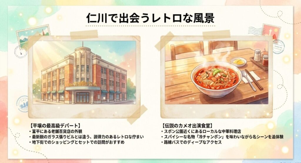 平壌のデパートとして撮影された富平の老舗百貨店