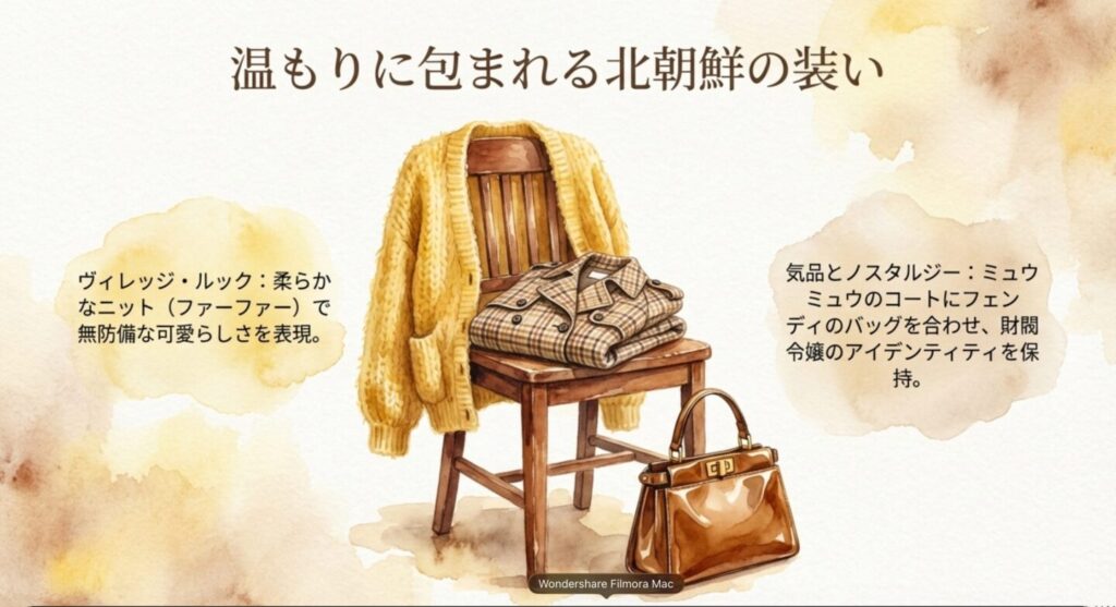 温もりと素直さを取り戻す村の装い ファーファーのカーディガンとミュウミュウのコート