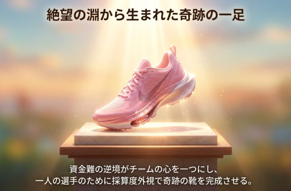 資金難の逆境から絶望の淵を乗り越えて完成した奇跡の一足