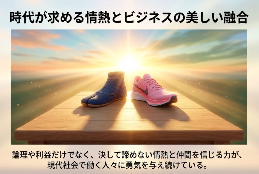 決して諦めない情熱とビジネスが融合するイメージ