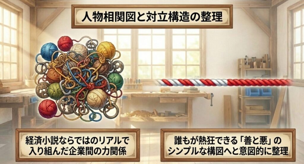 複雑に絡み合った色とりどりの毛糸と結び目