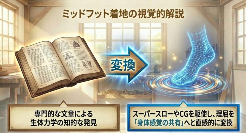 生体力学を映像化するイメージ