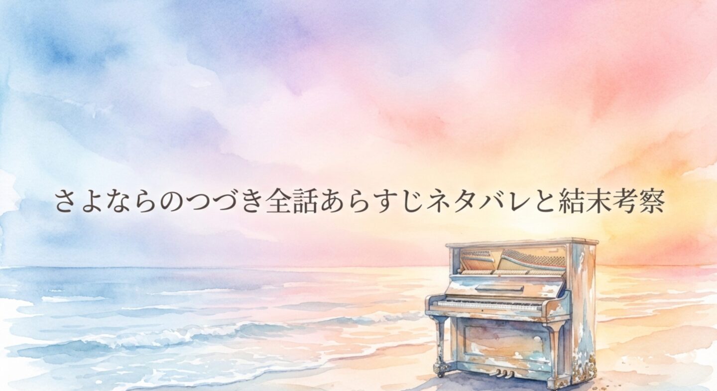さよならのつづき全話あらすじネタバレと結末考察 - ドラマの余白