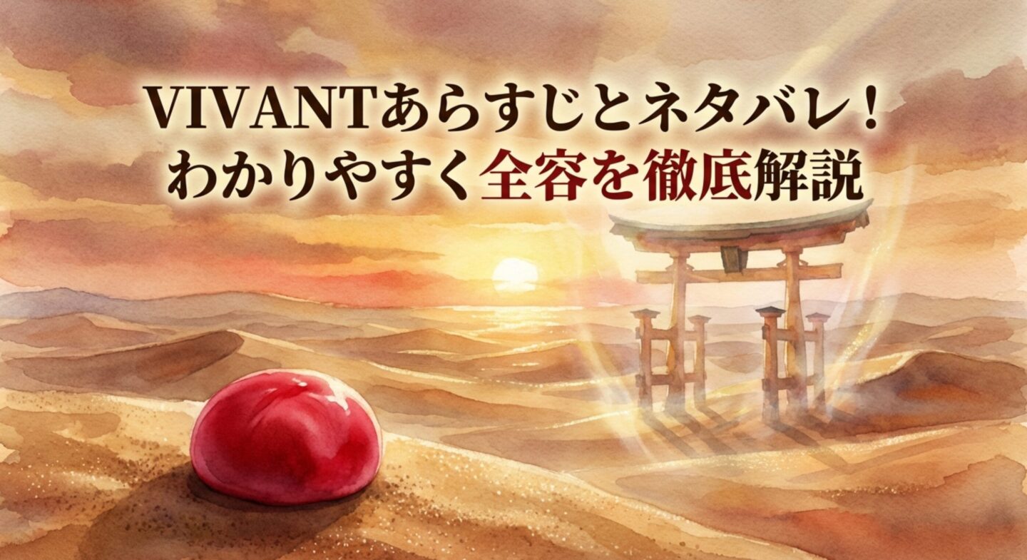 VIVANTあらすじとネタバレ！わかりやすく全容を徹底解説