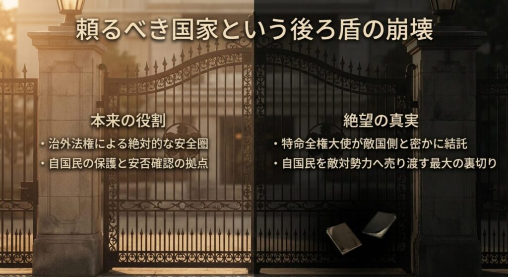 日本大使館での西岡大使の裏切りと絶望の真実